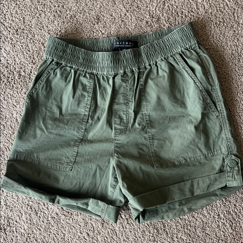 Sanctuary Olive Cargo Shorts